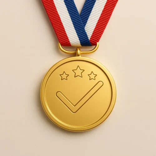 آیکون طلایی تخصص و تعهد پزشکی کلینیک زیبایی دالیا در شرق تهران