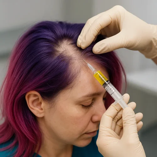 تصویر درمان PRP در کلینیک زیبایی دالیا؛ پلاسمای غنی از پلاکت برای رشد مو و بهبود بافت پوست.