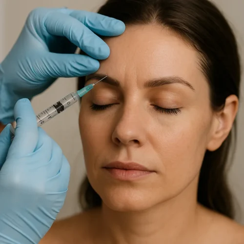 تزریق بوتاکس صورت برای کاهش خطوط و چین‌وچروک در کلینیک زیبایی دالیا